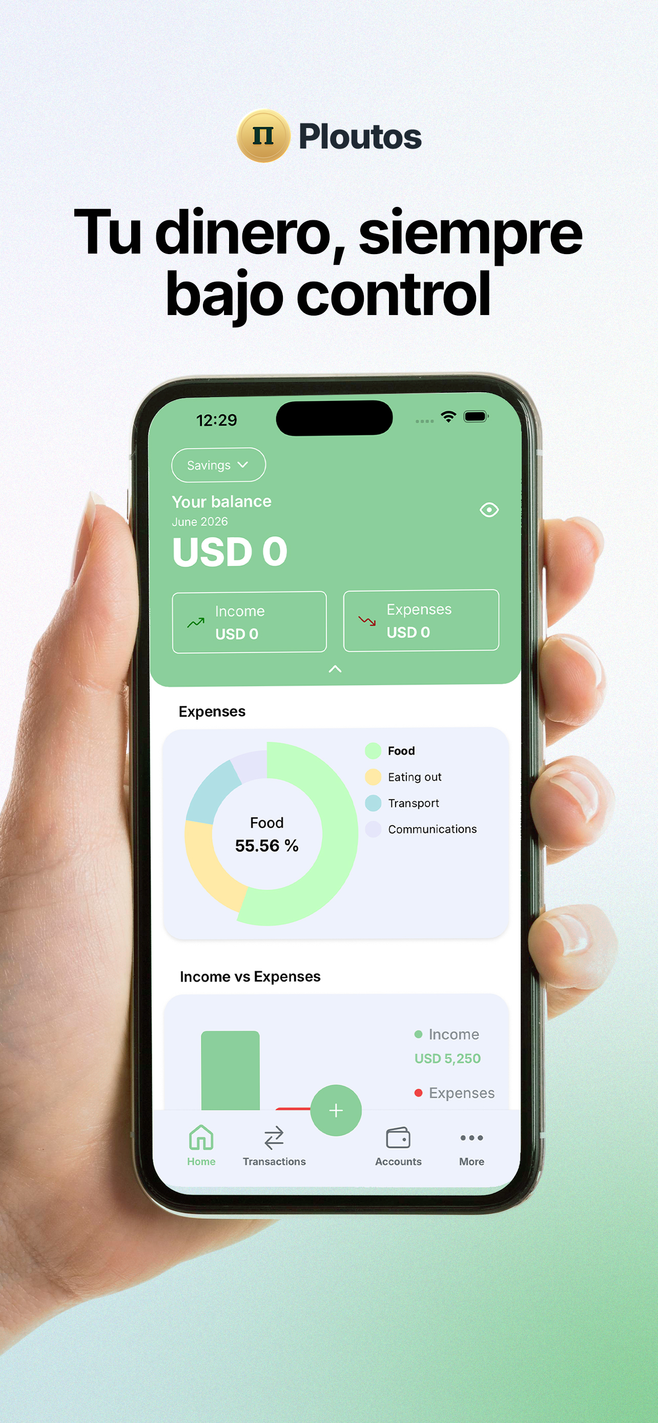 Ploutos Personal Finance App 1